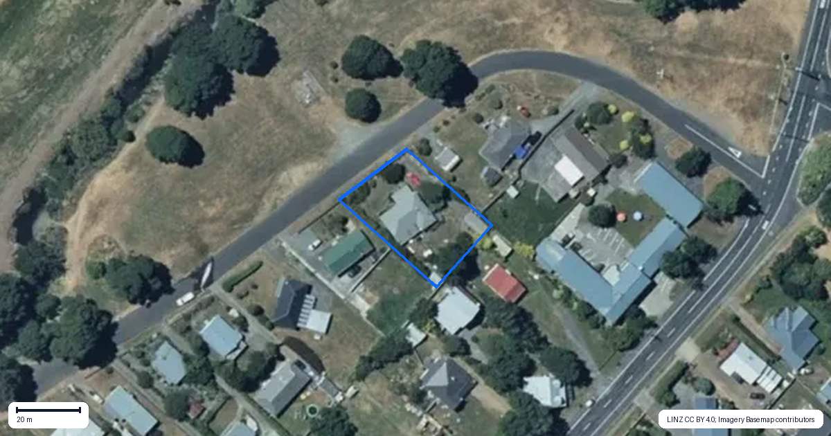 Property context map for 114 Mangawhero Terrace, Ohakune