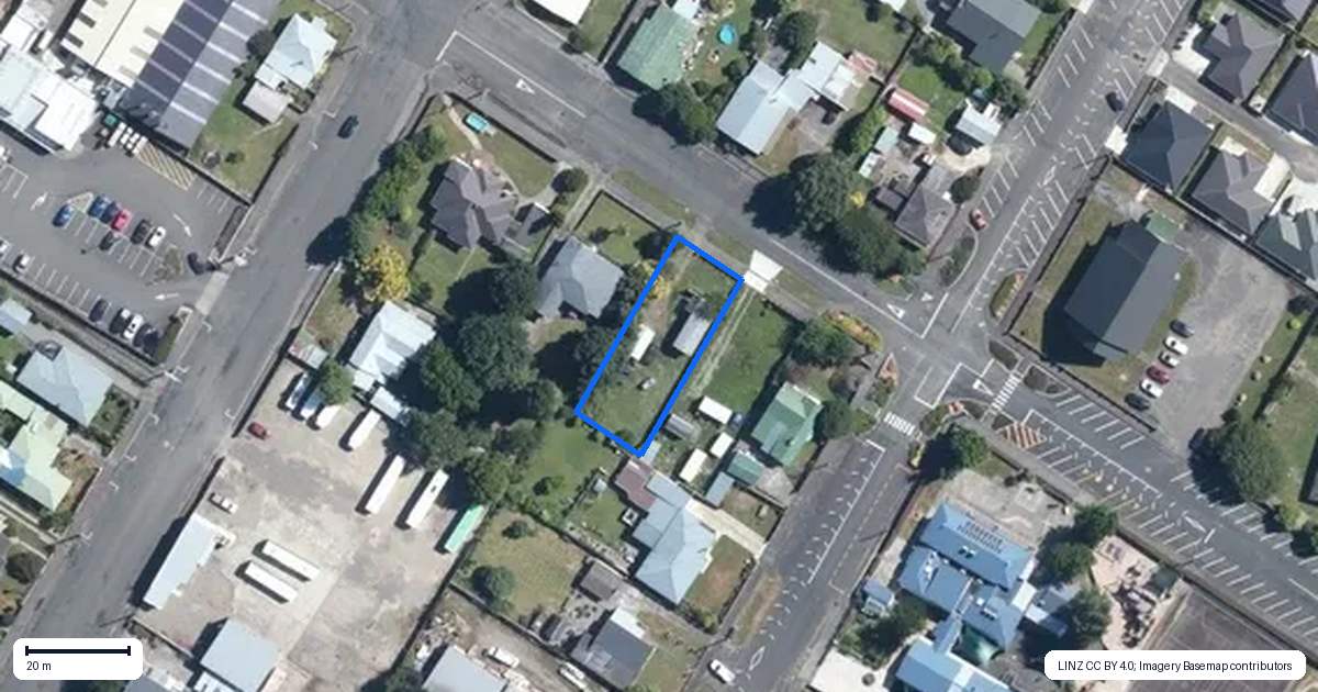 Property context map for 18 Wakeman Street, Pahiatua