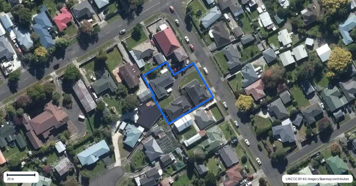 Property context map for 6 Kingston Street, Awapuni, Palmerston North