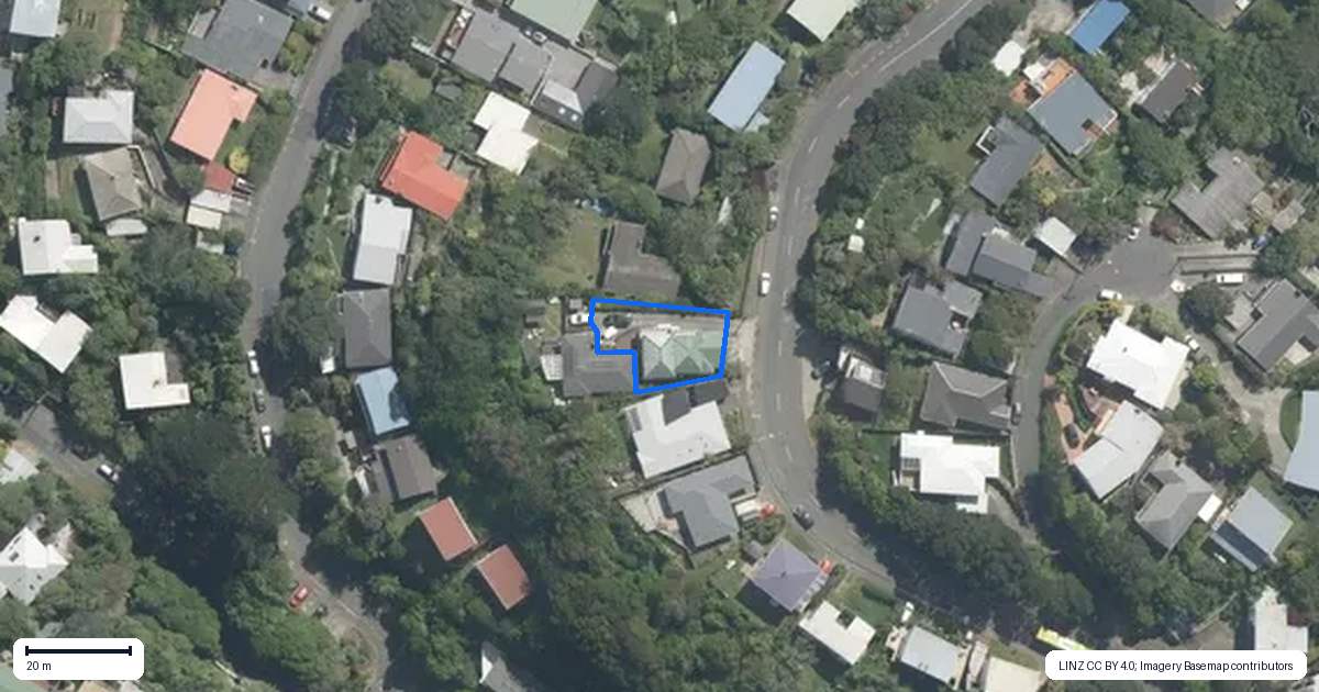 Property context map for 74A Mairangi Road, Wadestown, Wellington