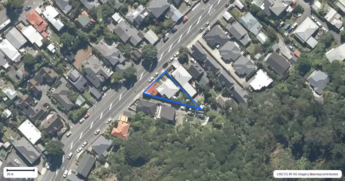 Property context map for 127 Muritai Road, Eastbourne, Lower Hutt