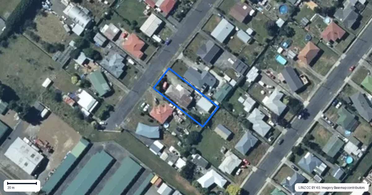 Property context map for 15 Armagh Street, Levin