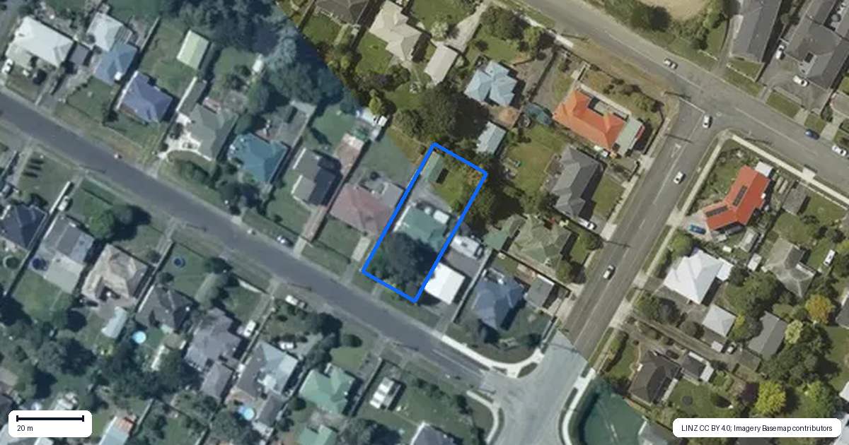 Property context map for 4 Read Street, Levin
