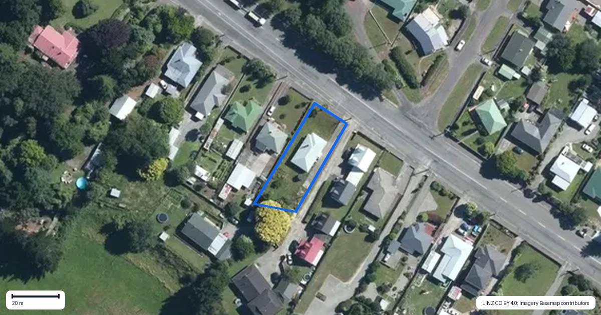 Property context map for 53 Mangahao Road, Pahiatua