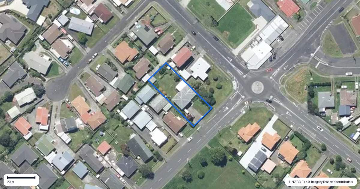 Property context map for 106 Parsons Street, Springvale, Whanganui