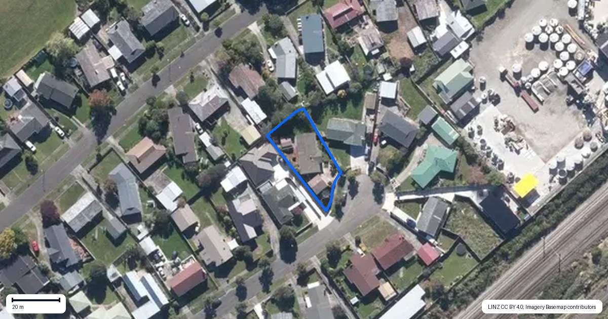 Property context map for 21 Palliser Place, Milson, Palmerston North
