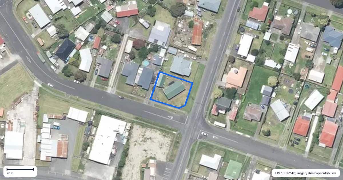Property context map for 1A Mosston Road, Castlecliff, Whanganui