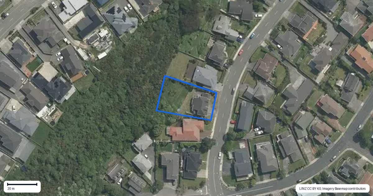 Property context map for 91 Cortina Avenue, Johnsonville, Wellington