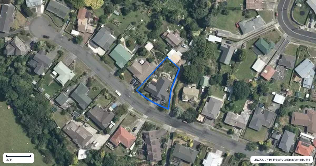 Property context map for 19 Park View Avenue, Feilding