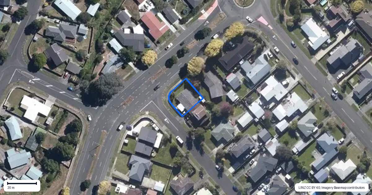Property context map for 1 Dunk Place, Milson, Palmerston North