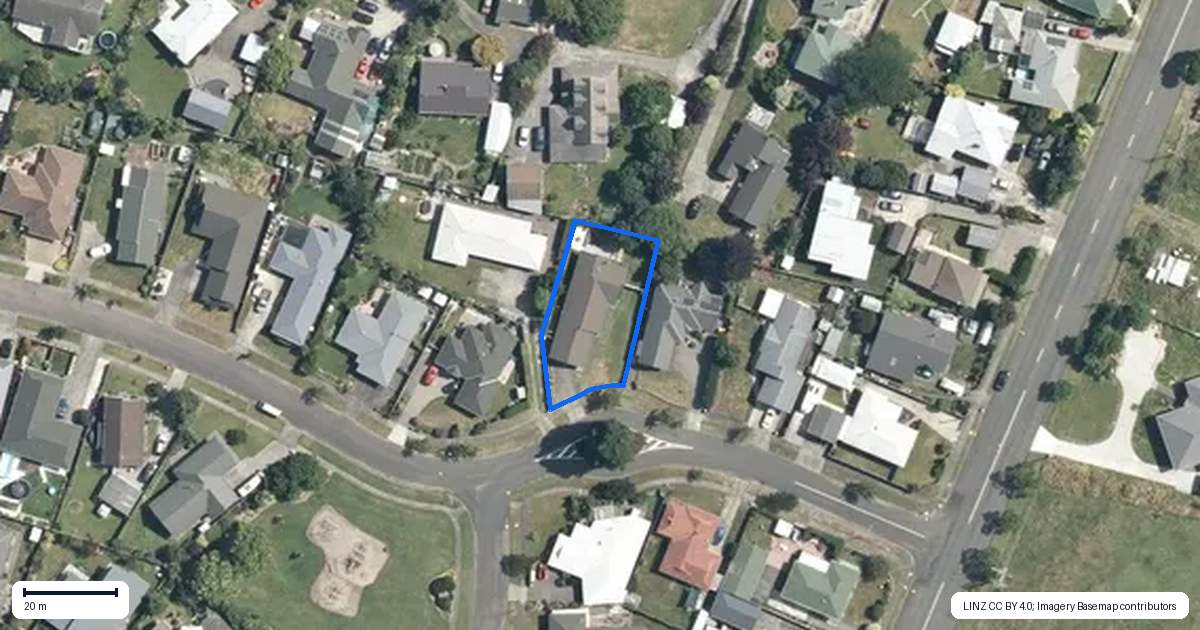 Property context map for 7 Vista Drive, Feilding