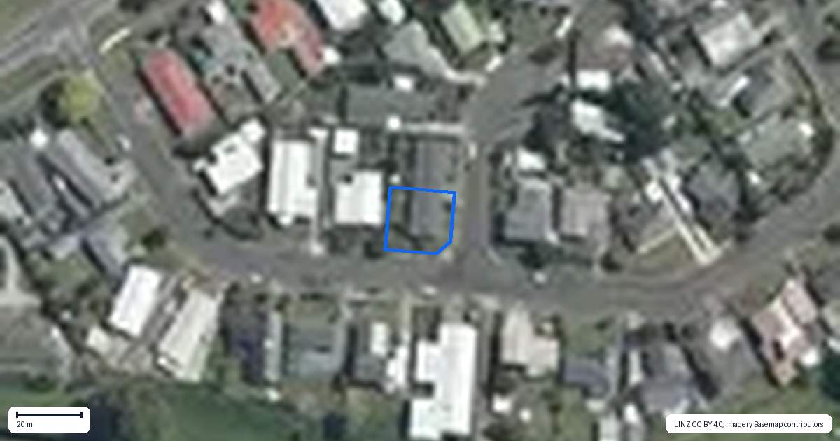 Property context map for 8 Heayns Place, Feilding