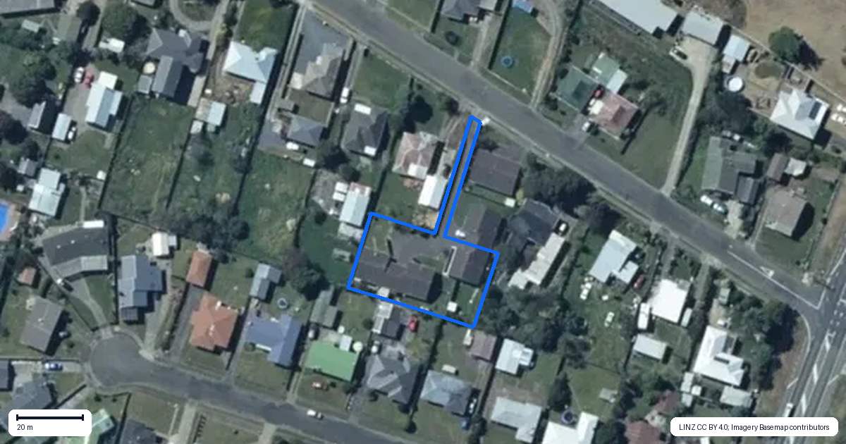 Property context map for 3/20 Jenks Street, Foxton