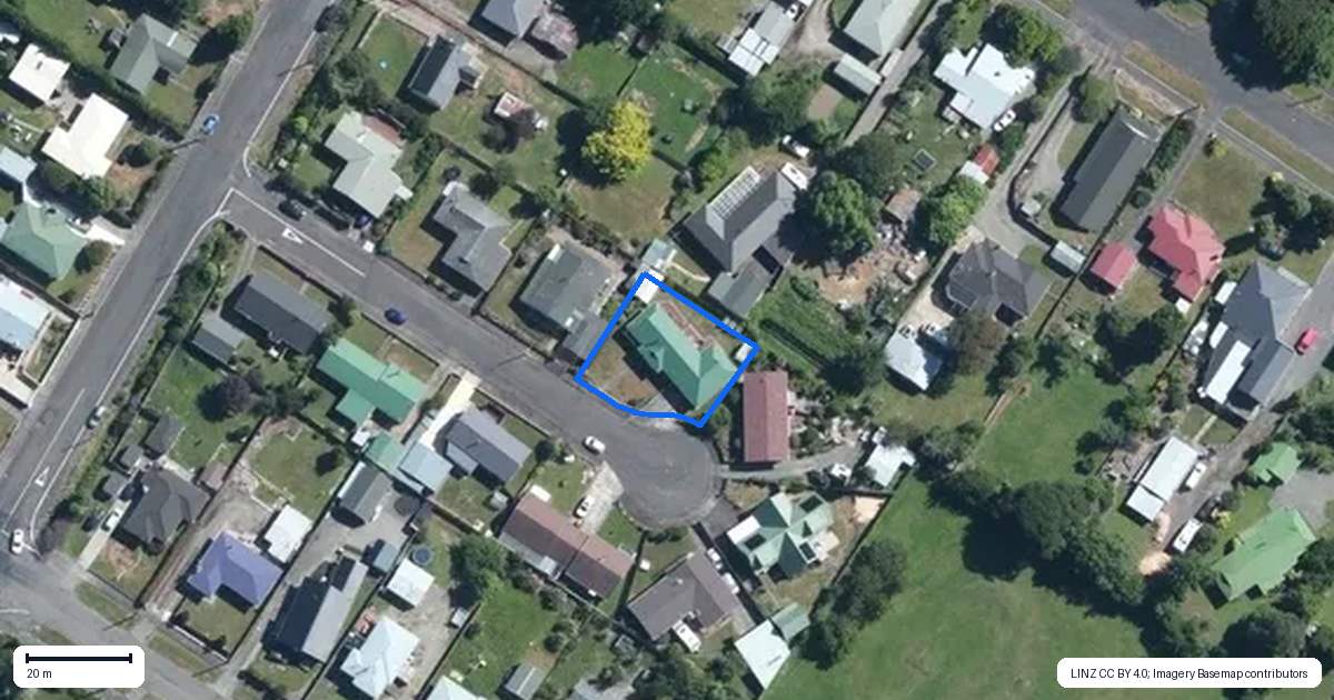 Property context map for 4 Maire Street, Pahiatua