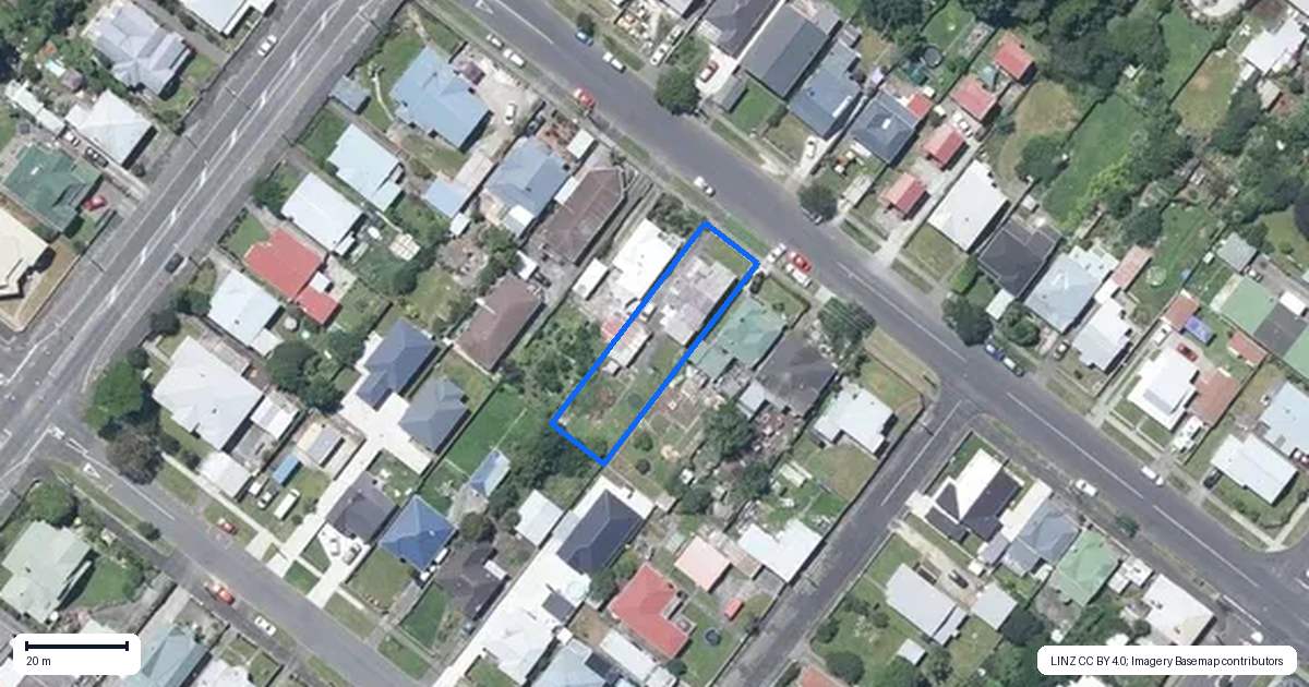Property context map for 55 Pitt Street, Whanganui