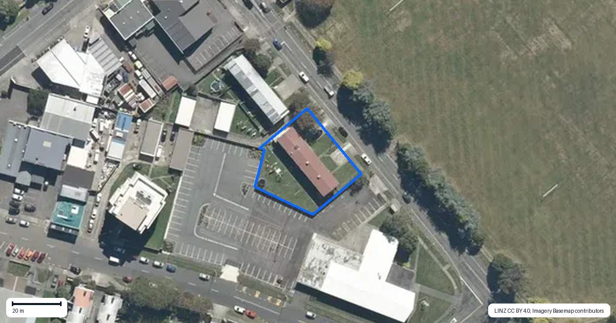 Property context map for 20 Daysh Street, Avalon, Lower Hutt
