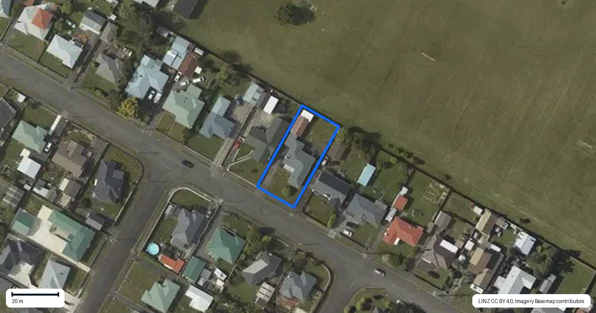Property context map for 23 Meadowvale Drive, Levin