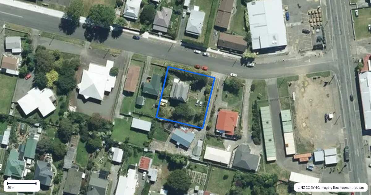 Property context map for 11A Russell Street, Marton