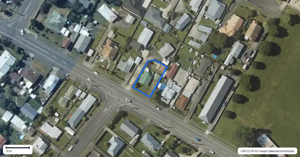 Property context map for 20 Mako Mako Road, Levin