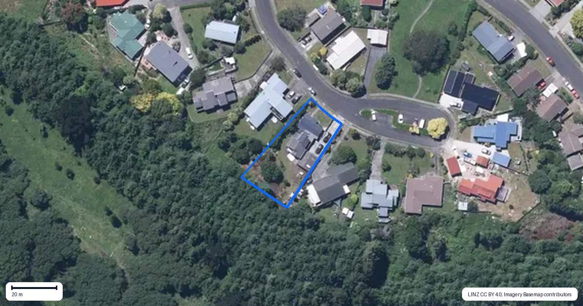 Property context map for 20 Monowai Place, Aramoho, Whanganui