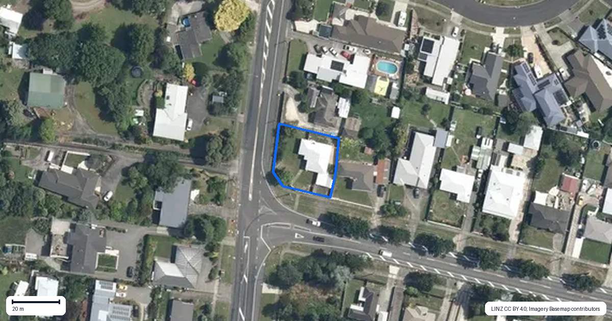 Property context map for 169 West Street, Feilding