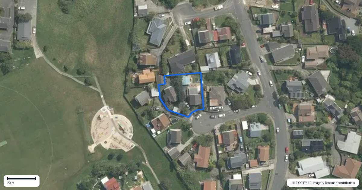 Property context map for 6 Bayou Lane, Churton Park, Wellington