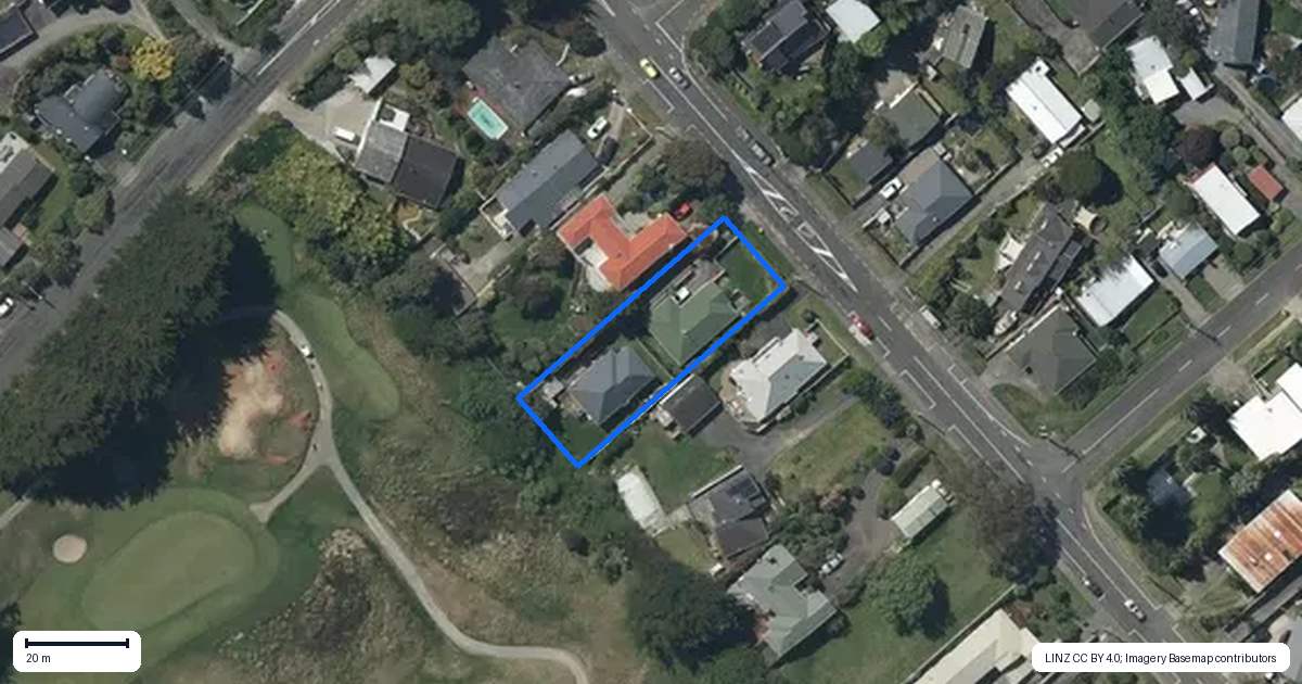 Property context map for 20A Martin Road, Paraparaumu Beach, Paraparaumu