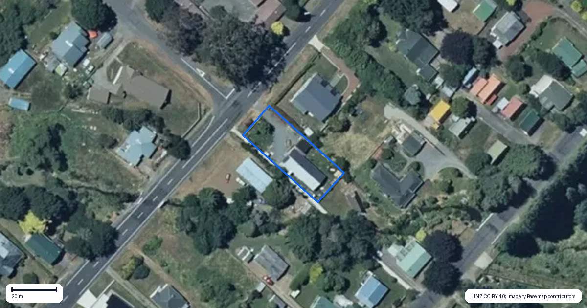 Property context map for 70 Miro Street, Ohakune