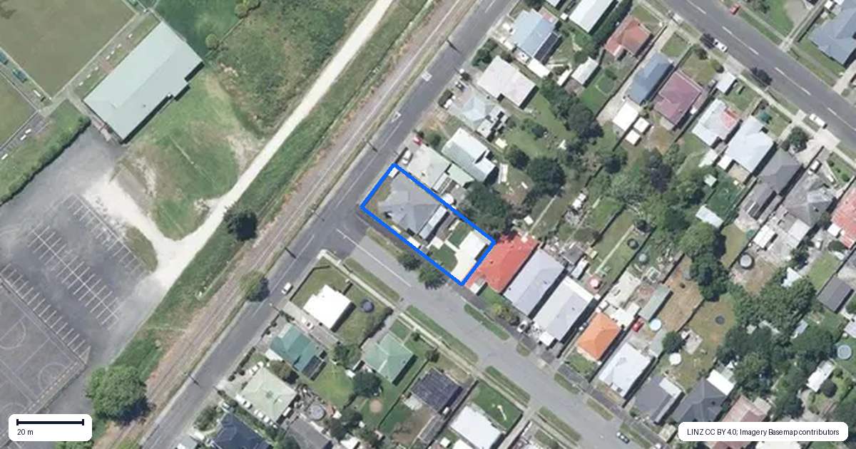 Property context map for 92 Niblett Street, Whanganui