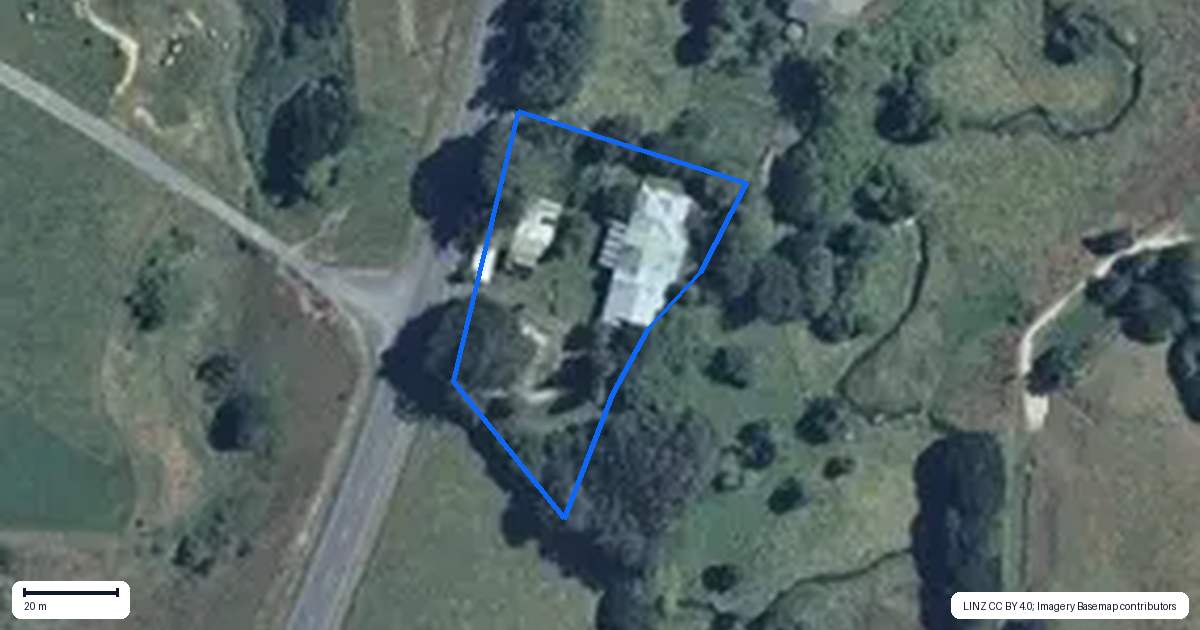 Property context map for 832 Makomako Road, Pahiatua