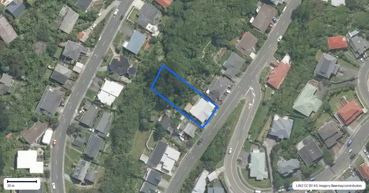 Property context map for 24A Parklands Drive, Karori, Wellington
