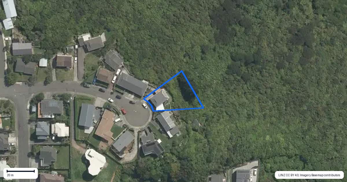 Property context map for 43A Sunhaven Drive, Newlands, Wellington
