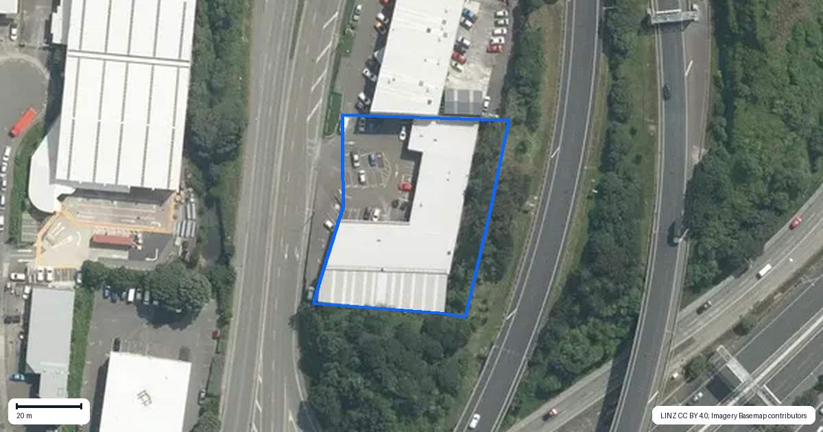Property context map for 2 Centennial Highway, Ngauranga, Wellington