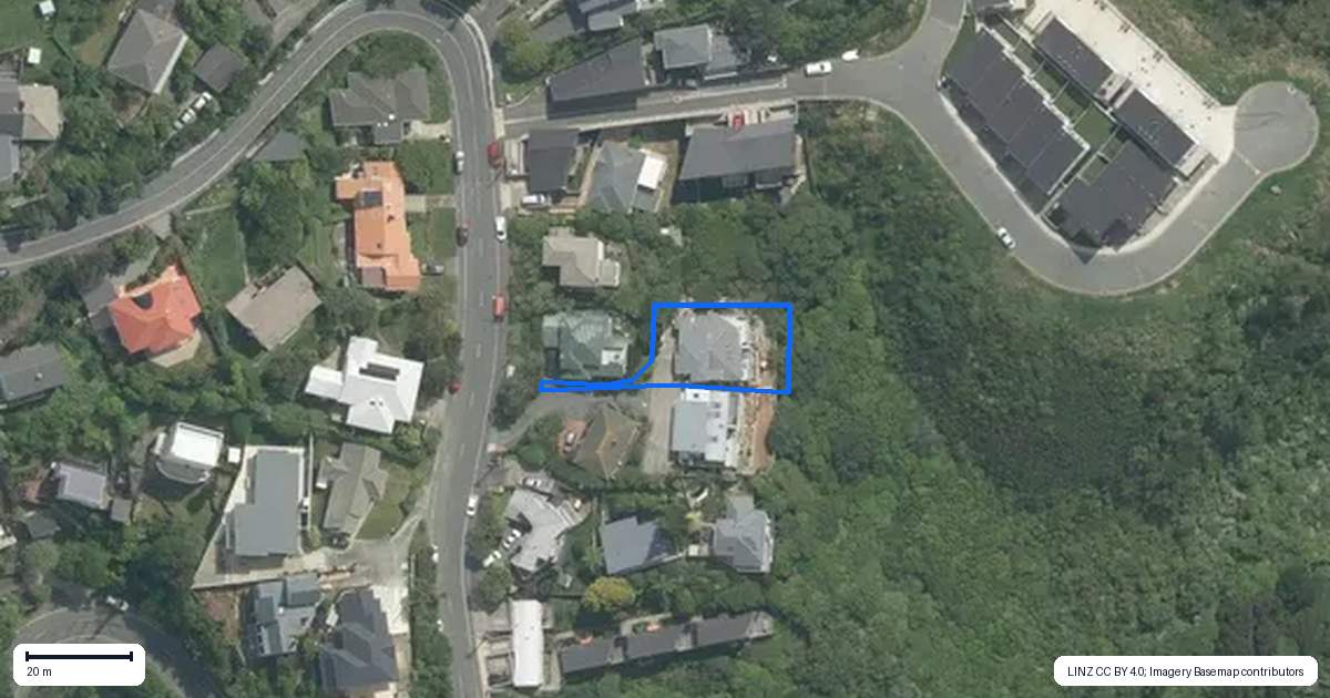 Property context map for 92B Homebush Road, Khandallah, Wellington
