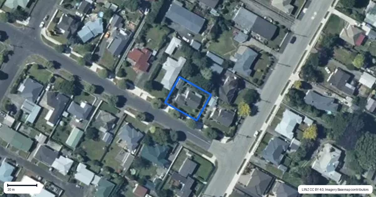 Property context map for 4 Duke Street, Levin