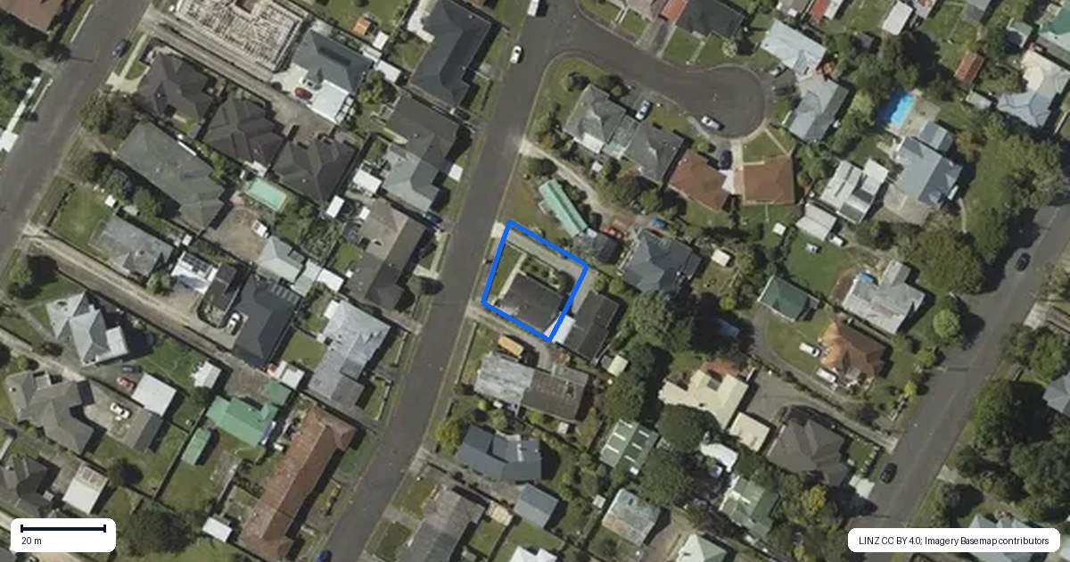 Property context map for 58 Rugby Street, Levin