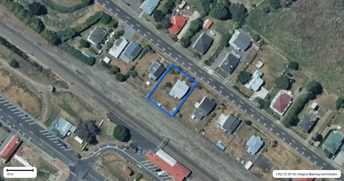 Property context map for 14 Railway Row, Ohakune