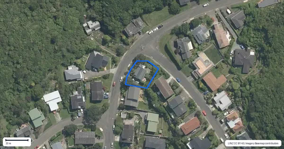 Property context map for 18A Vasanta Avenue, Ngaio, Wellington