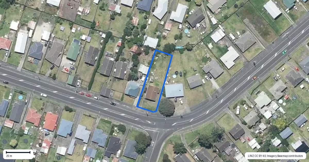Property context map for 172 Puriri Street, Castlecliff, Whanganui