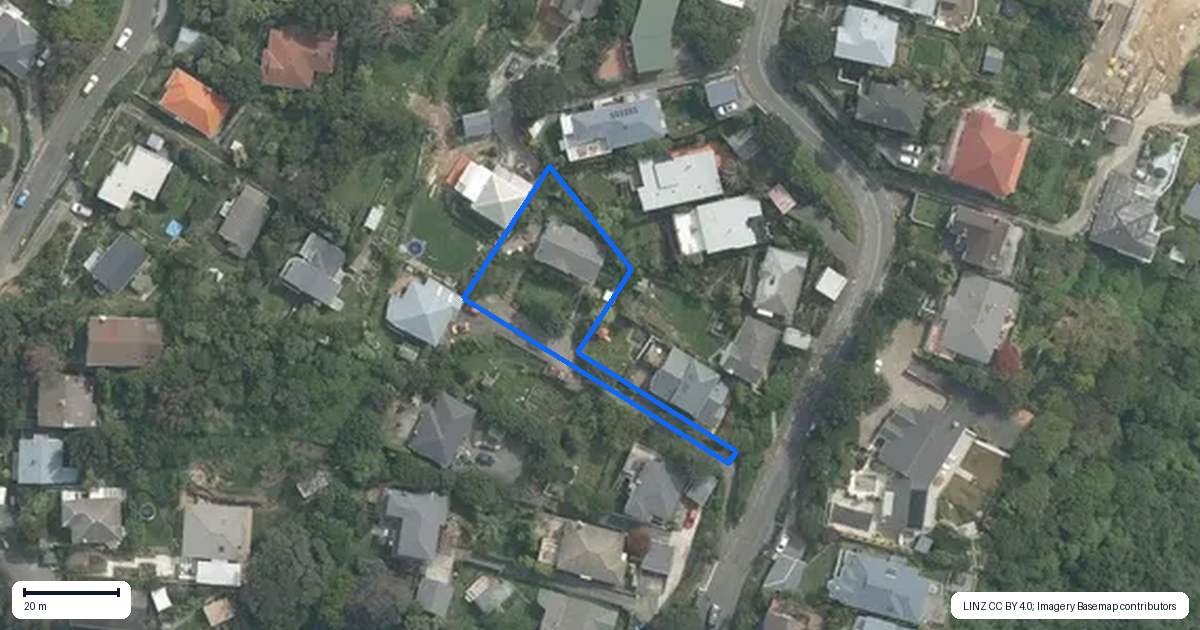 Property context map for 33A Nevay Road, Miramar, Wellington