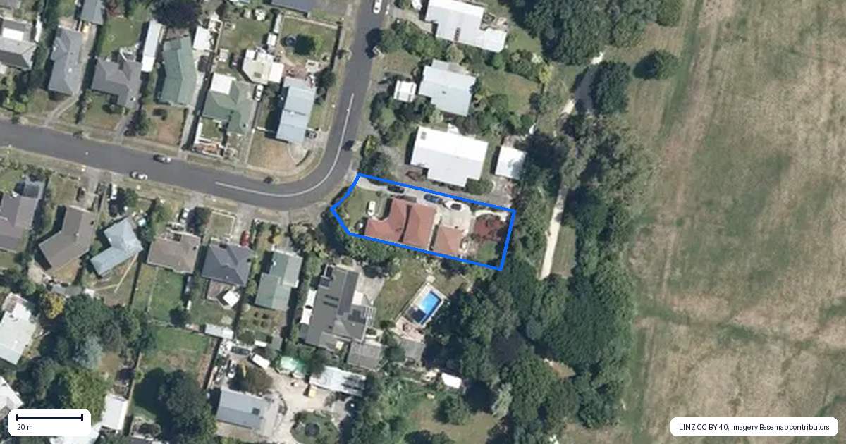 Property context map for 29 Fairview Avenue, Feilding