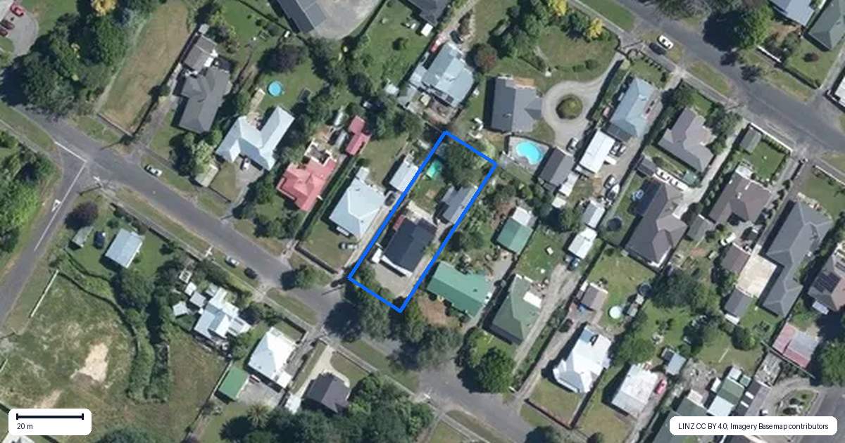 Property context map for 24 Tararua Street, Pahiatua
