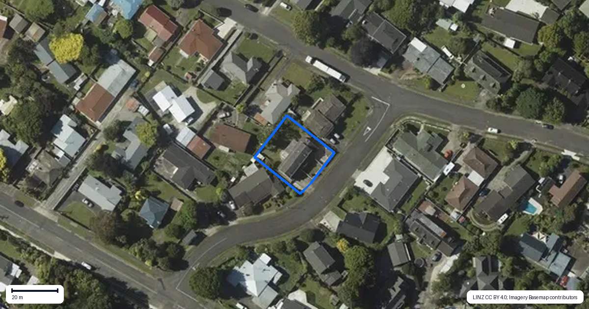 Property context map for 5 Eden Street, Levin