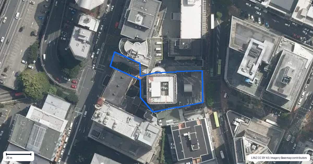 Property context map for 141 The Terrace, Wellington Central, Wellington