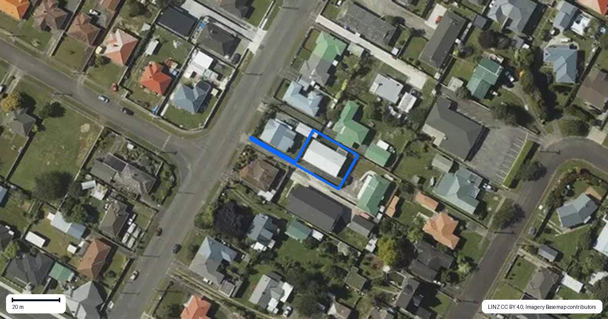 Property context map for 50C Winchester Street, Levin