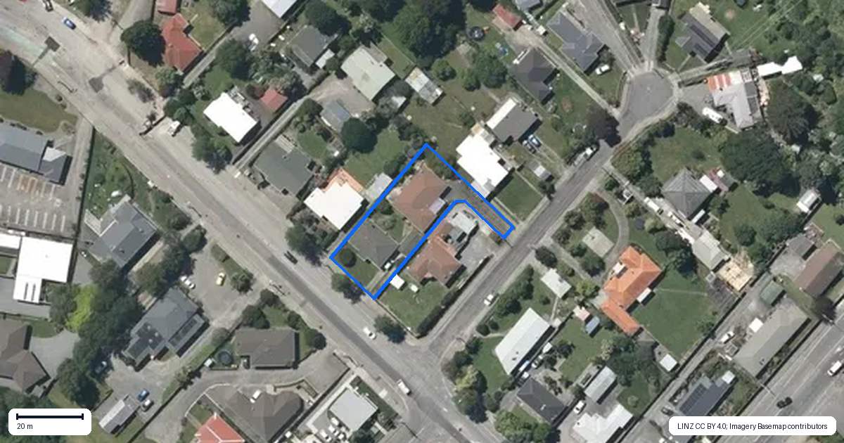 Property context map for 272 Mill Road, Otaki