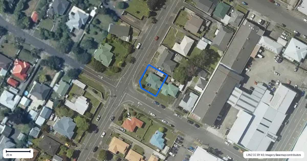 Property context map for 22 Stanley Street, Levin