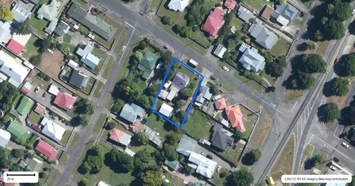 Property context map for 3 Cambridge Street, Pahiatua
