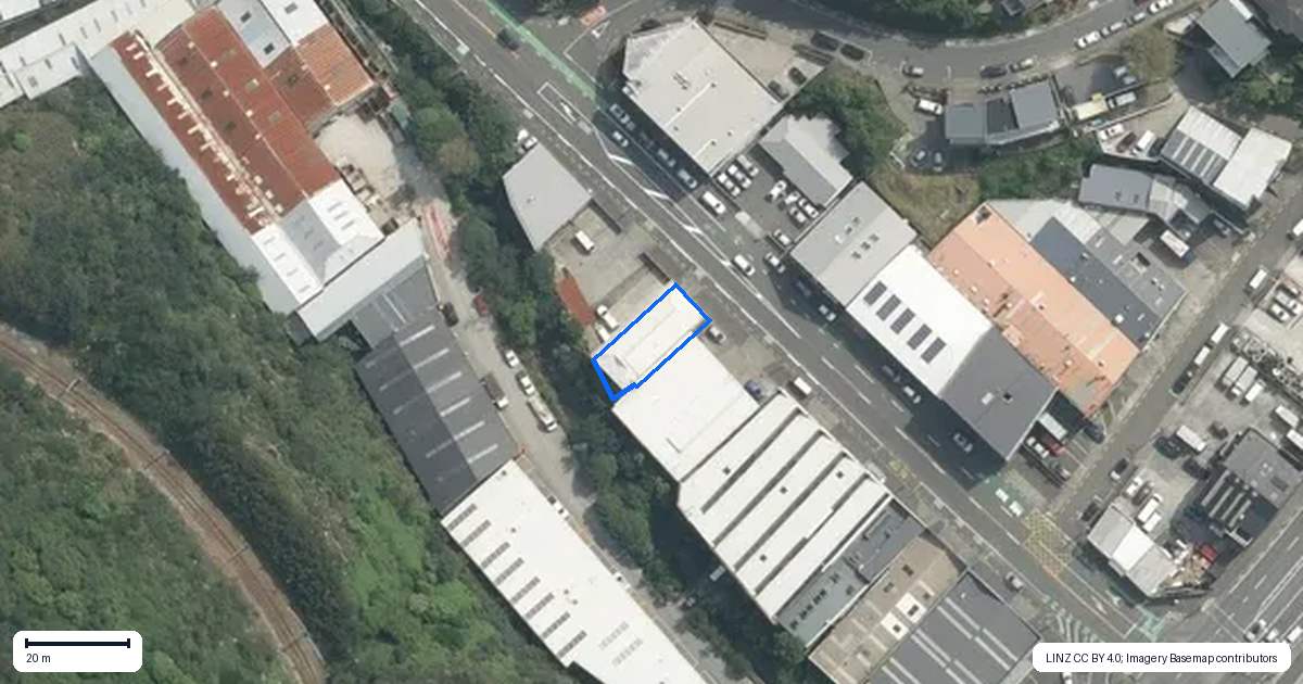 Property context map for 17 Kaiwharawhara Road, Kaiwharawhara, Wellington