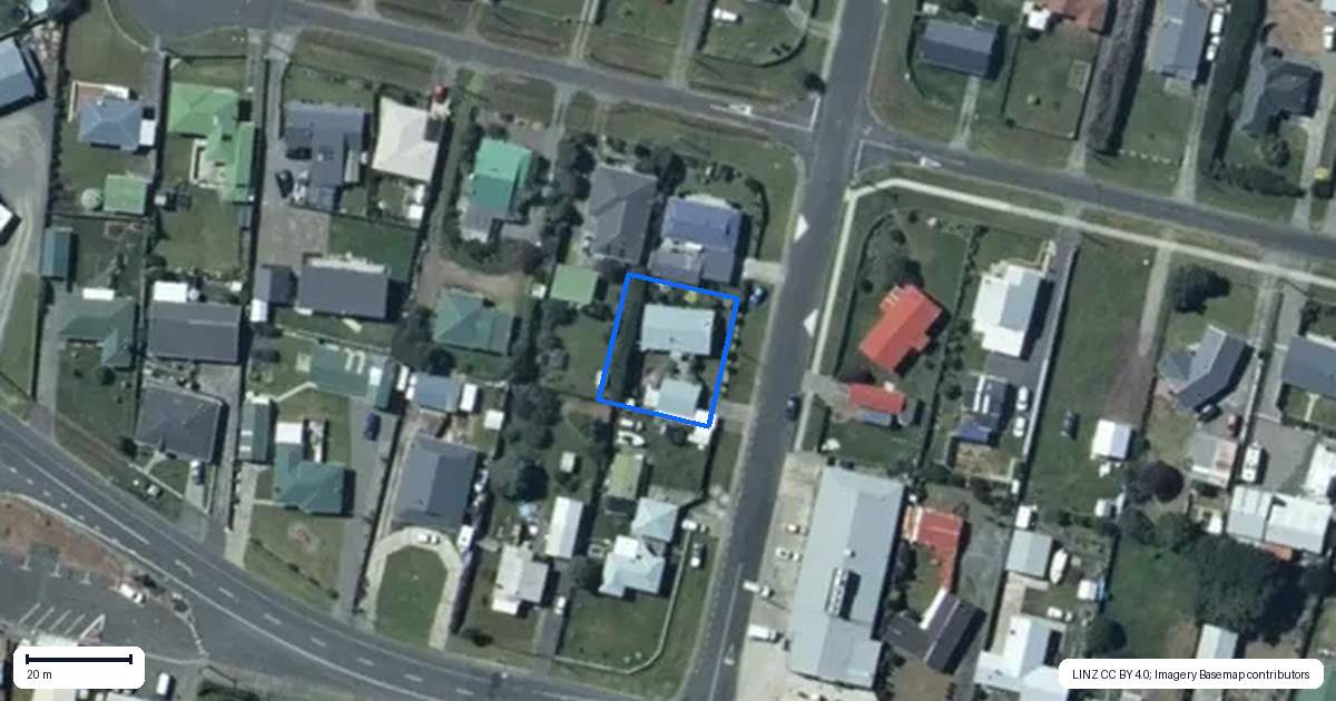 Property context map for 4 Queen Street, Foxton Beach, Foxton